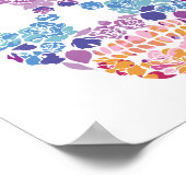 Blume Zuckerkulausdruck Poster (Ecke)