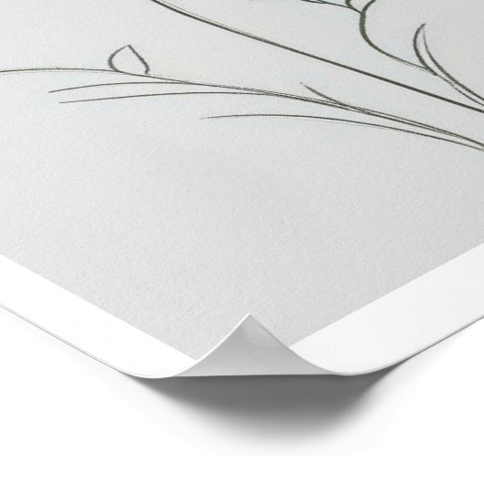 BLUME ZUHAUSE WALL ART POSTER (Ecke)