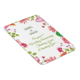 Blume zum 1. Hochzeitstag Magnet