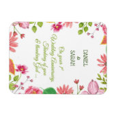 Blume zum 1. Hochzeitstag Magnet (Horizontal)