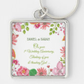 Blume zum 1. Hochzeitstag Schlüsselanhänger (Vorne)