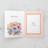 Blume zum 1. Jubiläum Karte (Innenseite)