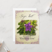 Blume zum 1. September "Ballon Blume" Karte (Vorderseite/Rückseite Beispiel)