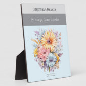 Blume zum 25. Jahrestag tragen den Namen Blau Fotoplatte (Seite)