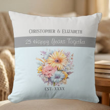 Blume zum 25. SilberJahrestag blau
