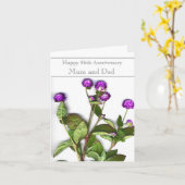 Blume zum 56. Hochzeitstag Karte (Gelbe Blume)