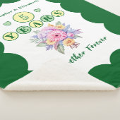 Blume zum 5. Jahrestag für immer grün Sherpadecke (3/4)