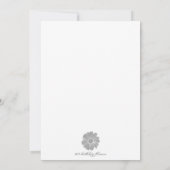 Blume zum 6. November "Thoroughwort" Karte (Rückseite)