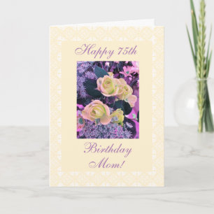 Blume zum 75. Geburtstag Karte