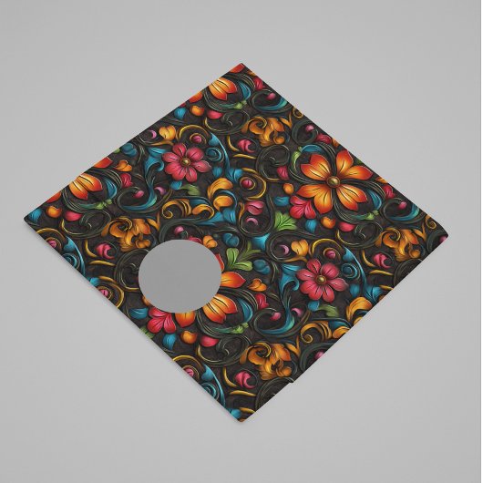 Blume zum Aussehen von gegrabenem Leder Seidenpapier