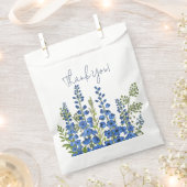 Blume zum blauen Delphinium im Juli Danke Geschenktütchen (Ausgeschnitten)