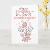 Blume zum Blumengebäck mit Lesebarübungen Karte (Gelbe Blume)