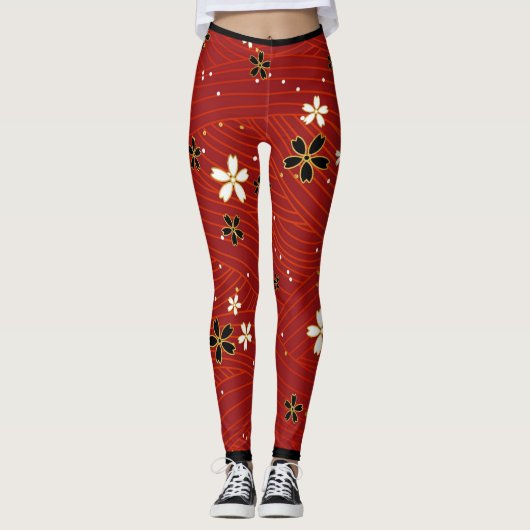 Blume zum Blumenspass Leggings (Vorderseite)