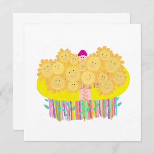 Blume zum Geburtstag (Vorne/Hinten)