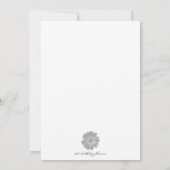 Blume zum Geburtstag am 20. Sep. Karte (Rückseite)