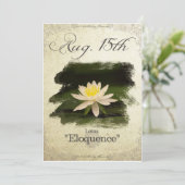 Blume zum Geburtstag auf August 15. Karte (Stehend Vorderseite)