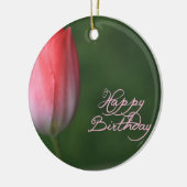 Blume zum Geburtstag Keramikornament (Links)