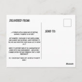 Blume zum Geburtstag mit Lichtern Postkarte (Rückseite)