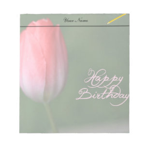 Blume zum Geburtstag Notizblock