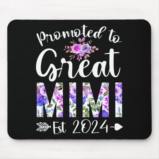 Blume zum Großen Mimi Est 2024 Muttertag Mousepad (Vorne)