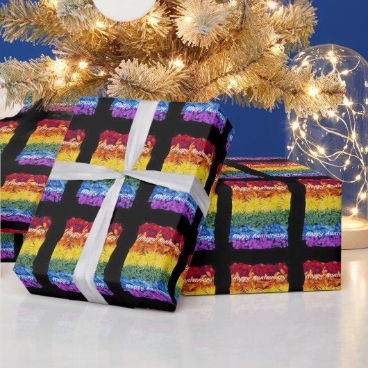 Blume zum guten Jubiläum Geschenkpapier (Feiertage)