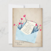 Blume zum Hochzeitstag Einladung (Vorderseite)