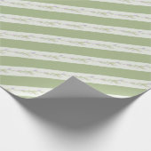 Blume zum Hochzeitszerkleinern von grünen Streifen Geschenkpapier (Ecke)