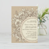 Blume zum Jahrestag Einladung (Stehend Vorderseite)