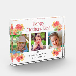 Blume zum Muttertag 3 Fotos Foto Block