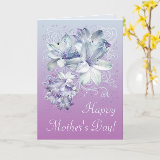 Blume zum Muttertag Karte (Gelbe Blume)