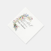 Blume zum Party "French Garden" Serviette (Ecke)