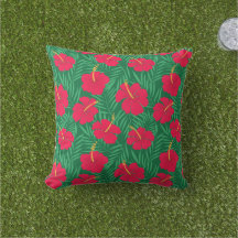 Blume zum Roten Hibiskus auf den tropischen grünen