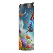 Blume zum Schmetterlingsmond Thermosbecher (Nach links gedreht)