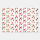Blume zum tropischen Pink-Hibiskus Geschenkpapier Set (Vorderseite 3)