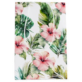 Blume zum tropischen Pink-Hibiskus Mittlere Geschenktüte
