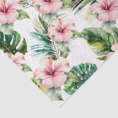 Blume zum tropischen Pink-Hibiskus Seidenpapier (Detail)