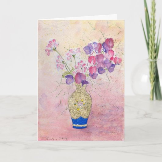 Blume zum Valentinstag... Karte (Vorderseite)