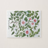 Blume zum Vintagen Hibiskus von Basilius Besler Puzzle (Horizontal)