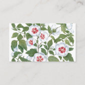 Blume zum Vintagen Hibiskus von Basilius Besler Visitenkarte (Rückseite)