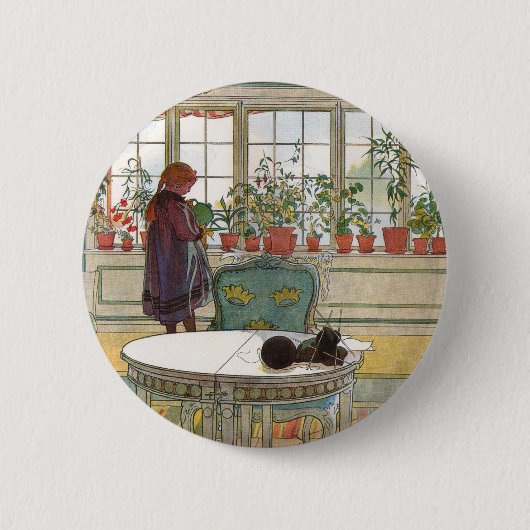 Blume zum Windows von Carl Larsson Button (Vorderseite)
