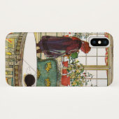 Blume zum Windows von Carl Larsson Case-Mate iPhone Hülle (Rückseite (Horizontal))