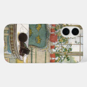 Blume zum Windows von Carl Larsson Case-Mate iPhone Hülle (Rückseite (Horizontal))