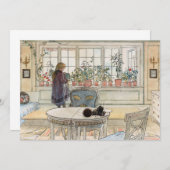 Blume zum Windows von Carl Larsson Dankeskarte (Vorne/Hinten)