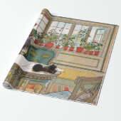 Blume zum Windows von Carl Larsson Geschenkpapier (Ungerollt)