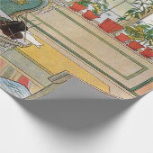 Blume zum Windows von Carl Larsson Geschenkpapier (Ecke)