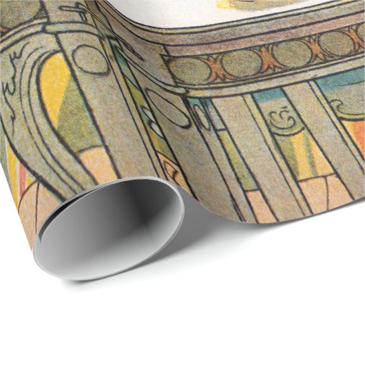 Blume zum Windows von Carl Larsson Geschenkpapier (Rolleneckpunkt)