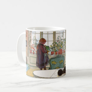 Blume zum Windows von Carl Larsson Kaffeetasse