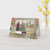 Blume zum Windows von Carl Larsson Karte (Gelbe Blume)
