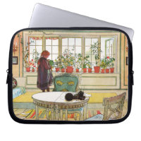 Blume zum Windows von Carl Larsson