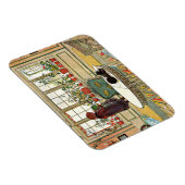 Blume zum Windows von Carl Larsson Magnet (Rechte Seite)